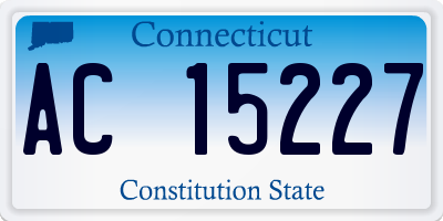 CT license plate AC15227