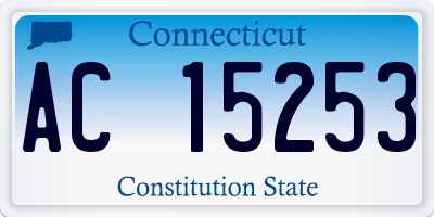 CT license plate AC15253