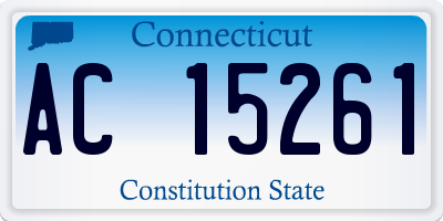 CT license plate AC15261