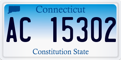 CT license plate AC15302