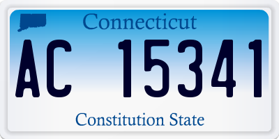 CT license plate AC15341