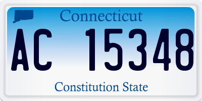 CT license plate AC15348