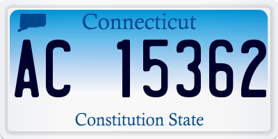 CT license plate AC15362