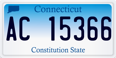 CT license plate AC15366
