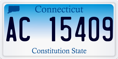 CT license plate AC15409