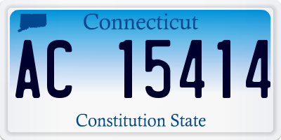 CT license plate AC15414