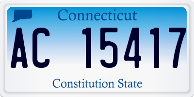 CT license plate AC15417