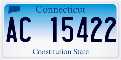CT license plate AC15422