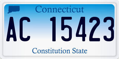 CT license plate AC15423