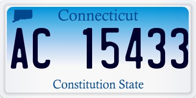 CT license plate AC15433