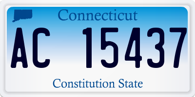 CT license plate AC15437
