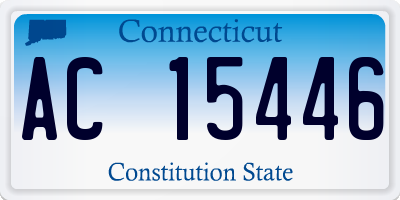 CT license plate AC15446