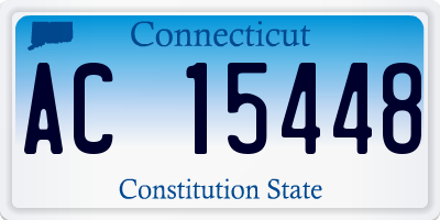 CT license plate AC15448