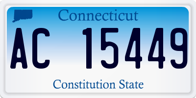 CT license plate AC15449