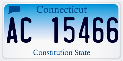 CT license plate AC15466