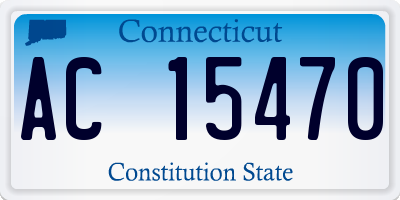 CT license plate AC15470
