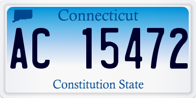 CT license plate AC15472