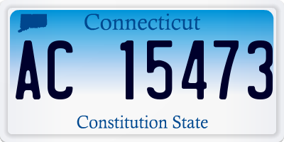 CT license plate AC15473
