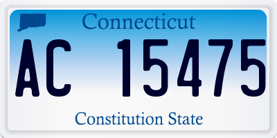 CT license plate AC15475