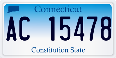 CT license plate AC15478