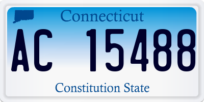 CT license plate AC15488