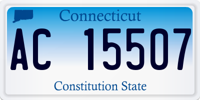 CT license plate AC15507