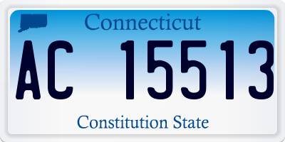 CT license plate AC15513