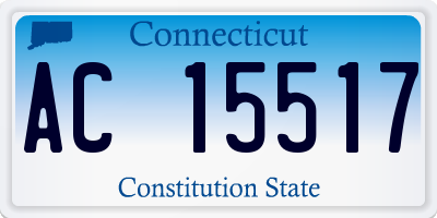 CT license plate AC15517