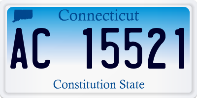 CT license plate AC15521