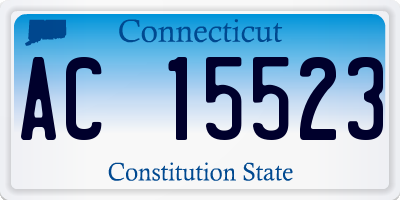 CT license plate AC15523