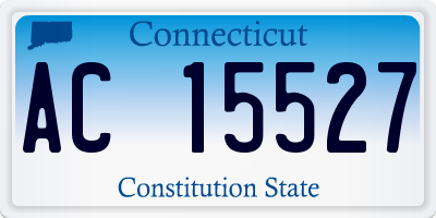CT license plate AC15527