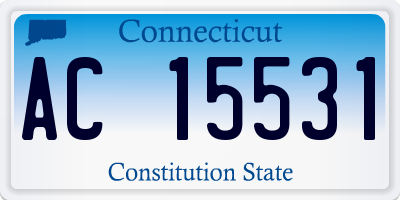 CT license plate AC15531