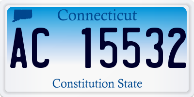 CT license plate AC15532