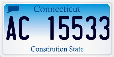 CT license plate AC15533