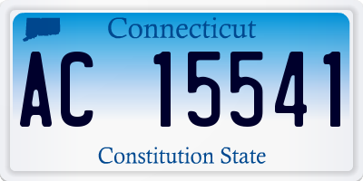 CT license plate AC15541
