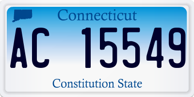 CT license plate AC15549