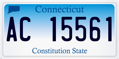 CT license plate AC15561