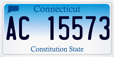 CT license plate AC15573
