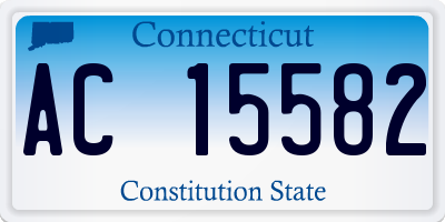 CT license plate AC15582