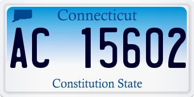 CT license plate AC15602
