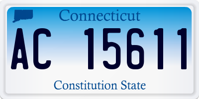 CT license plate AC15611