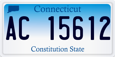 CT license plate AC15612