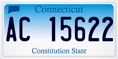 CT license plate AC15622