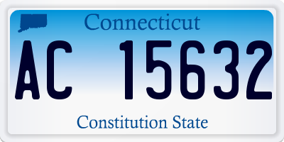CT license plate AC15632