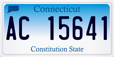 CT license plate AC15641