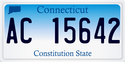 CT license plate AC15642