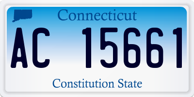 CT license plate AC15661