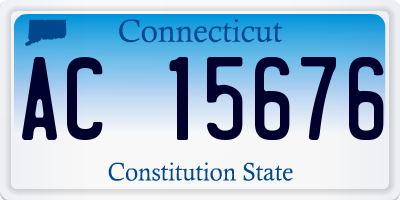 CT license plate AC15676