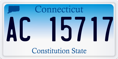 CT license plate AC15717