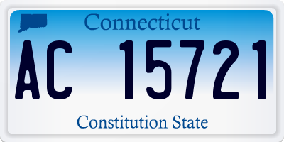 CT license plate AC15721